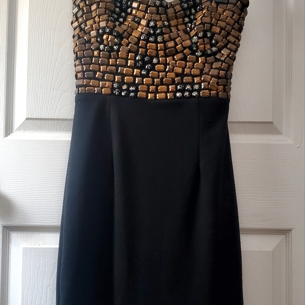 Strapless mini dress